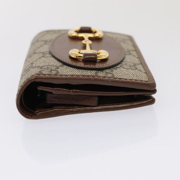 Gucci Horsebit Beige Canvas Wallet  (Pre-Owned) - Picture 9 of 12